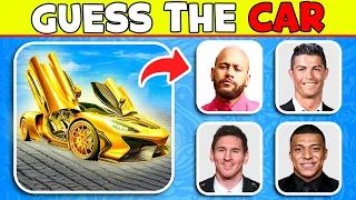 🚘Guess the SuperCAR, House, Villa, Family of Football Player ⚽ Ronaldo, Messi, Neymar, Mbappe | QUIZ