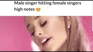 Male Singer Hitting Female Singers High Notes