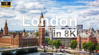 London 8K Video Ultra HD (60 FPS) - Capital of England - Drone View