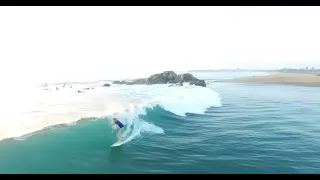 Surfing Crocodile Rock in Arugam Bay, Sri Lanka (Beginner)