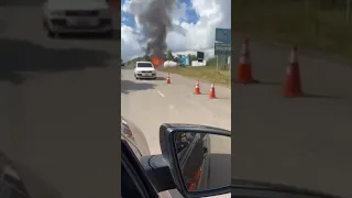 truck overturned on Winston Jones highway in Mandeville, Manchester