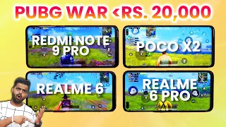 Poco X2 Vs Redmi Note 9 Pro Vs Realme 6 Vs Realme 6 Pro - Pubg Test 🔥 Konsa Best Hai? 🔥