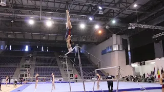 Sunisa Lee (USA) Partial Bar Routine - Training Day 2, 2019 City of Jesolo Trophy