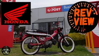 Honda Postie Bike CT110 REV VIEW Episode #10 Complete Rider Review Honda Cub