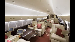 Boeing business jets -  [4K]  Luxury Design Interiors.