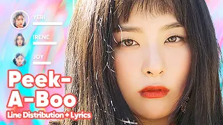 Red Velvet - Peek-A-Boo (Line Distribution + Lyrics Karaoke) PATREON REQUESTED