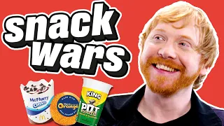 Rupert Grint Tries American and British Snacks | Snack Wars | @LADbible