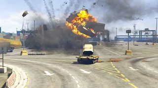 Yesterday, Ukrainian Rocket Launchers Sevega Helicopter attack on Russian Oil and Fuel Convoy | GTA5