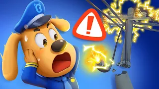 Dangerous Fallen Power Lines⚡| Outdoor Safety | Kids Cartoon | Police Cartoon | Sheriff Labrador