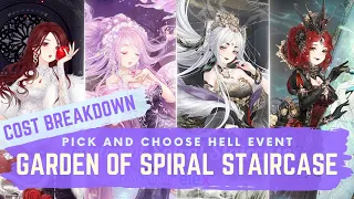 Love Nikki - STEPS OF SORROW QUICK FACTS + COST BREAK DOWN [PICK AND CHOOSE HELL EVENT!!!]