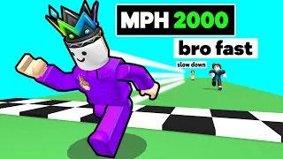 I RUN SO FAST I GLITCH THE RACE In Roblox Legends Of Speed