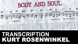 Kurt Rosenwinkel 1+7 and 5+3 "Body and Soul" guitar exercise transcription