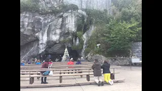 Miraculous Grotto & Healing waters at Lourdes, France. A Pilgrimage on 11/2019