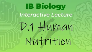 IB Biology D.1 - Human Nutrition - Interactive Lecture