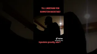 Secret video of TIll Lindemann backstage