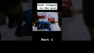 kids are trapped in the pool 😱