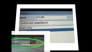 MBZ 211 Instrument Cluster   Mileage Update / Xentry