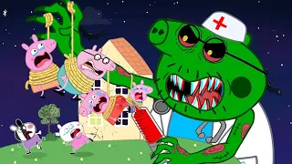 Zombie Apocalypse, Mummy Pig Zombie Appear At The Pig House | Peppa Pig Funny Animation