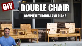 How to Make a Double Chair Bench | DIY Double Chair Version 1 | Patio Furniture