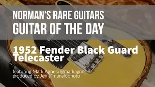 Norman's Rare Guitars - Guitar of the Day: 1952 Fender Black Guard Telecaster