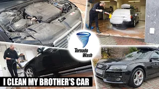 Professional exterior washing and engine cleaning: Audi A4 B8