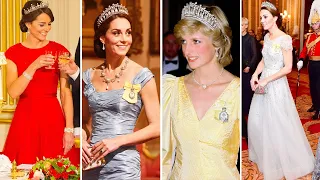 DAZZLING IN DIAMONDS Kate Wears Princess Diana’s Favourite Tiara For Glittering Diplomatic Reception