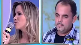 Wendel e Marcia no programa do Gugu