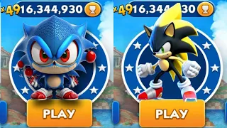 Sonic Dash - Baby Sonic VS Super Shadow _ Movie Sonic vs All Bosses Zazz Eggman