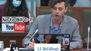 J. J. McCullough | Canadian YouTuber | Statement Against Bill C-11 @JJMcCullough