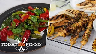 Gaby Dalkin's must try chicken kebabs with tzatziki, peppers with feta: Get the recipes!