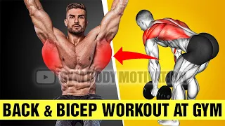 7 Effective Back And Bicep Workout At Gym