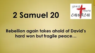 Morning Bible Devotion: 2 Samuel 20