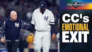 Yankees' CC Sabathia makes emotional exit from ALCS Game 4