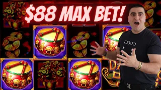 $88 Max Bet BIG JACKPOT On Dancing Drums Slot Machine | SE-9 | EP-24