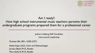 Dr. Joshua Lindberg, Ed.D. - Final Dissertation Defense