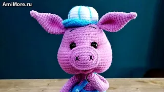 Амигуруми: схема Хрюша. Игрушки вязаные крючком - Free crochet patterns.