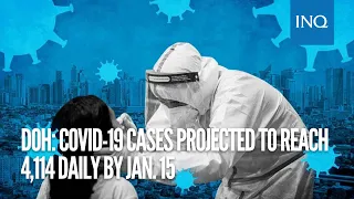 DOH: COVID-19 cases projected to reach 4,114 daily by Jan. 15