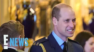 Prince William Makes FIRST Public Appearance Since King Charles' Cancer Diagnosis | E! News