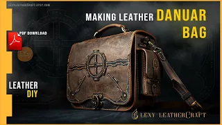 Leather Bag DIY - Making vintage style leather bag