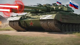 The sad end of a Ukrainian tank convoy, destroyed by an elite Russian laser tank force