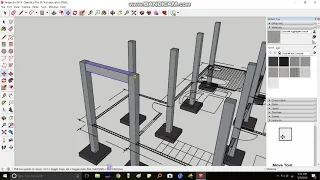 SKETCHUP PRO 2019: ONE STOREY WITH BASEMENT RESIDENTIAL BUILDING (PART 1) - Tutorial#12