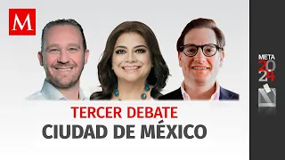 Debate CdMx entre Santiago Taboada, Clara Brugada y Salomón Chertorivski #debatechilango #envivo