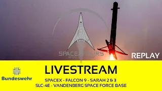 SpaceX - Falcon 9 - SLC-4E - SARah 2 & 3 - Vandenberg Space Force Base - December 24, 2023