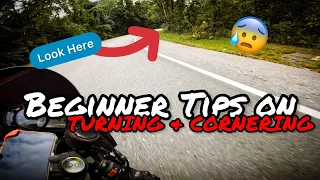 BEGINNER TIPS FOR TURNING & CORNERING ON A MOTORCYCLE | MOTOVLOG | 2022 KRT ZX6R (636)