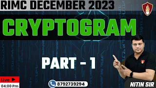 Cryptogram (Part - 1) | RIMC Online Coaching | RIMC Online Coaching Classes | RIMC Coaching