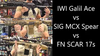 Detailed Review & Comparison Of The US Army's New SIG MCX Spear XM7 vs FN SCAR 17s vs IWI Galil Ace