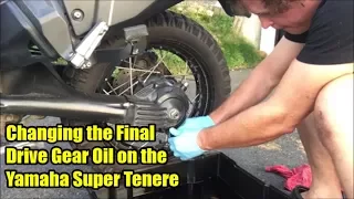 Changing the Final Drive Oil on the Yamaha Super Tenere