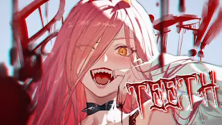 Nightcore - 5SOS - Teeth (Rock Version) | Dirty D'sire (Lyrics)