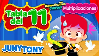 Canción de la Tabla del 11 | Multiplicaciones | Canciones Infantiles | JunyTony en español