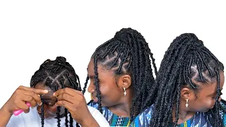 Quick and easy sasha locs tutorial/very detailed #beautifulhairstyle #locstyles